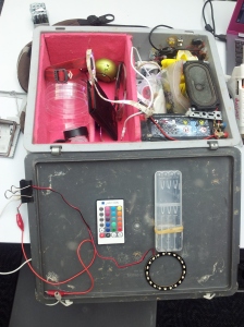 Marc's lab in a suitcase!